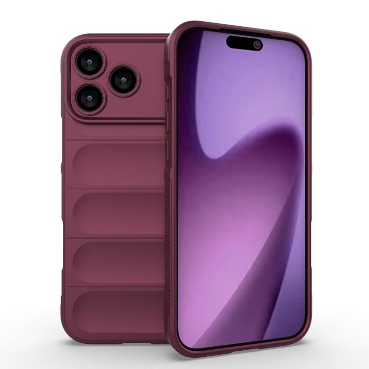 Magic Shield TPU + Flannel Phone Case, For iPhone 17e / 16e, For iPhone 17 Pro Max