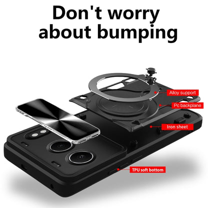 CD Texture Sliding Camshield Magnetic Holder Phone Case, For OnePlus Nord 4 5G, For OnePlus 12R 5G, For OnePlus 12 5G Global, For OnePlus Nord N20 5G