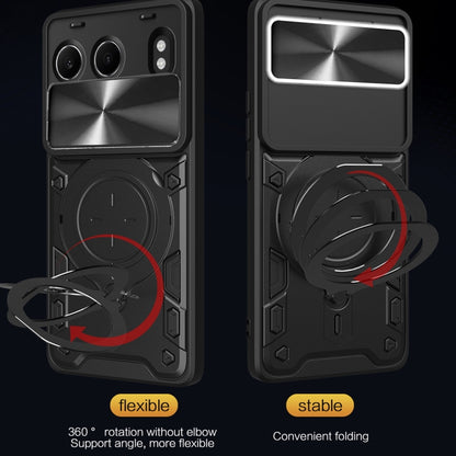 CD Texture Sliding Camshield Magnetic Holder Phone Case, For OnePlus Nord 4 5G, For OnePlus 12R 5G, For OnePlus 12 5G Global, For OnePlus Nord N20 5G
