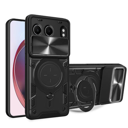 CD Texture Sliding Camshield Magnetic Holder Phone Case, For OnePlus Nord 4 5G, For OnePlus 12R 5G, For OnePlus 12 5G Global, For OnePlus Nord N20 5G