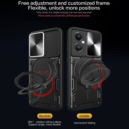CD Texture Sliding Camshield Magnetic Holder Phone Case, For OnePlus Nord N20 5G