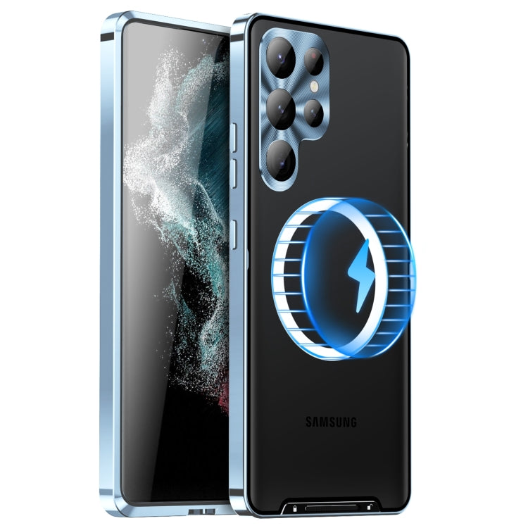 MagSafe Magnetic Frosted Metal Phone Case, For Samsung Galaxy S26 Ultra 5G, For Samsung Galaxy S25 5G, For Samsung Galaxy S25+ 5G, For Samsung Galaxy S25 Ultra 5G, For Samsung Galaxy S24 FE 5G, For Samsung Galaxy S24 Ultra 5G, For Samsung Galaxy S24+ 5G