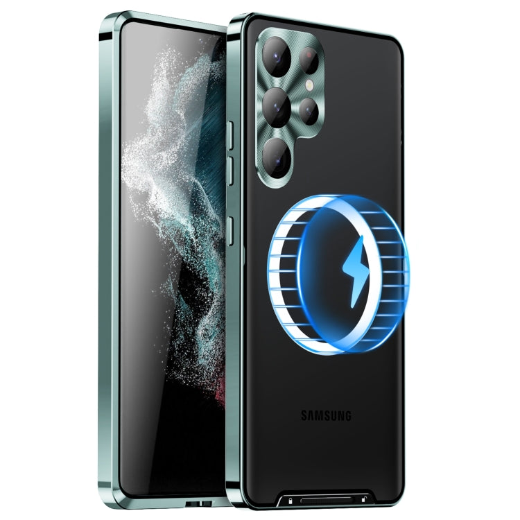 MagSafe Magnetic Frosted Metal Phone Case, For Samsung Galaxy S24 Ultra 5G, For Samsung Galaxy S24+ 5G, For Samsung Galaxy S24 5G, For Samsung Galaxy S23 FE 5G