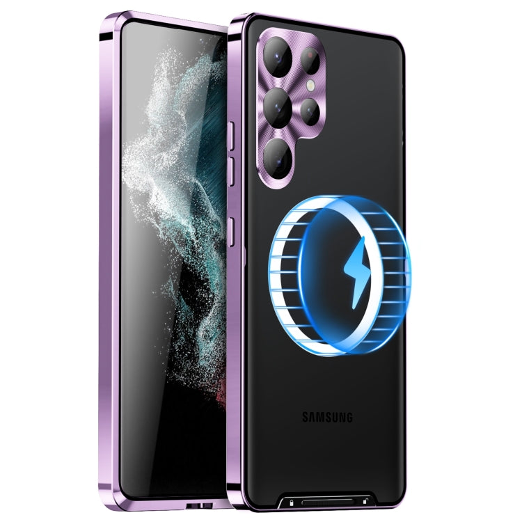 MagSafe Magnetic Frosted Metal Phone Case, For Samsung Galaxy S26 Ultra 5G, For Samsung Galaxy S25 5G, For Samsung Galaxy S25+ 5G, For Samsung Galaxy S25 Ultra 5G, For Samsung Galaxy S24 FE 5G, For Samsung Galaxy S24 Ultra 5G, For Samsung Galaxy S24+ 5G
