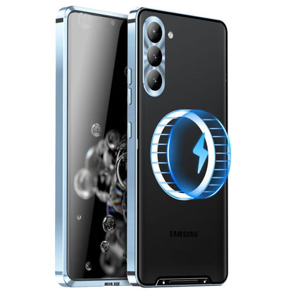 MagSafe Magnetic Frosted Metal Phone Case, For Samsung Galaxy S26 Ultra 5G, For Samsung Galaxy S25 5G, For Samsung Galaxy S25+ 5G, For Samsung Galaxy S25 Ultra 5G, For Samsung Galaxy S24 FE 5G
