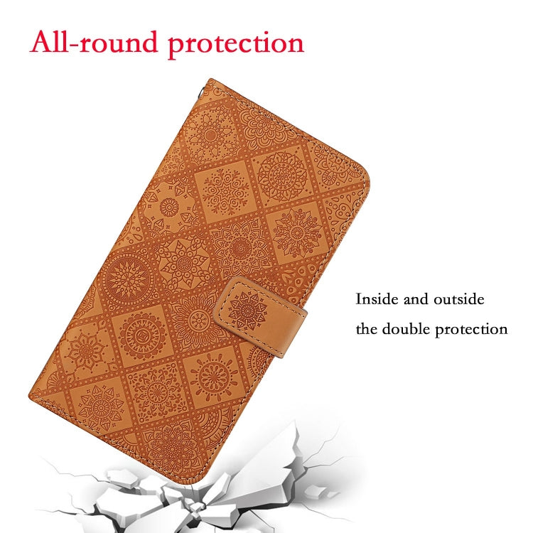 Ethnic Style Embossed Pattern Leather Phone Case