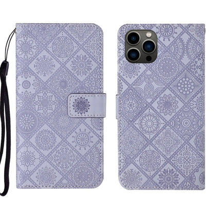 Ethnic Style Embossed Pattern Leather Phone Case