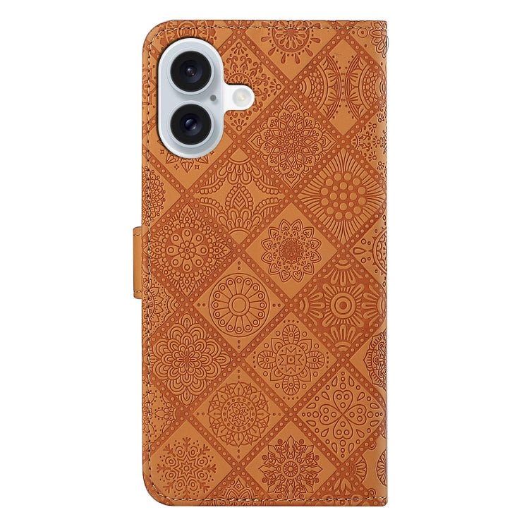 Ethnic Style Embossed Pattern Leather Phone Case, For iPhone 16 Plus, For iPhone 16, For iPhone 15 Pro Max