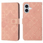 Ethnic Style Embossed Pattern Leather Phone Case, For iPhone 16 Plus, For iPhone 16, For iPhone 15 Pro Max