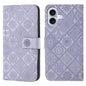 Ethnic Style Embossed Pattern Leather Phone Case, For iPhone 16 Plus, For iPhone 16, For iPhone 15 Pro Max
