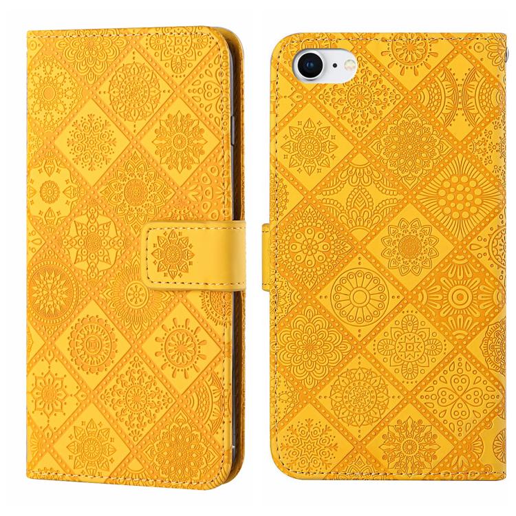 Ethnic Style Embossed Pattern Leather Phone Case, For iPhone 16e, For iPhone 16 Pro Max, For iPhone 16 Pro