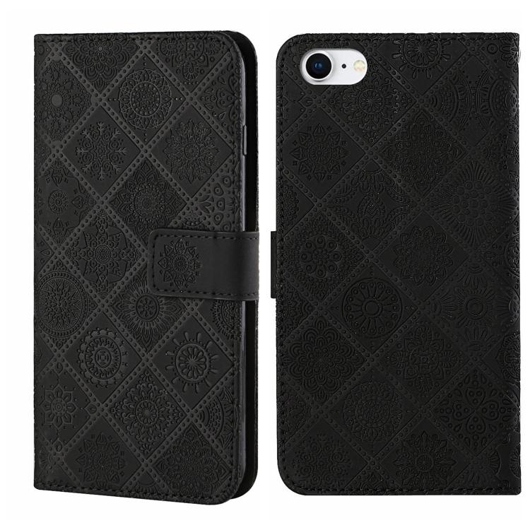 Ethnic Style Embossed Pattern Leather Phone Case, For iPhone 16e, For iPhone 16 Pro Max, For iPhone 16 Pro