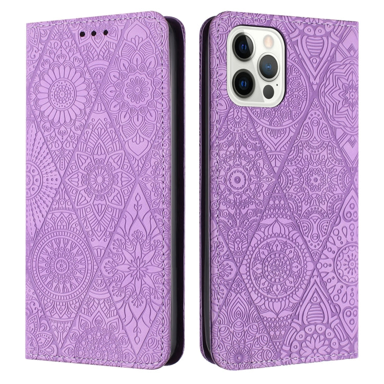 Ethnic Embossed Adsorption Leather Phone Case