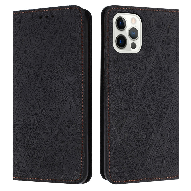 Ethnic Embossed Adsorption Leather Phone Case