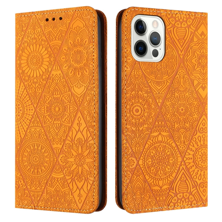 Ethnic Embossed Adsorption Leather Phone Case