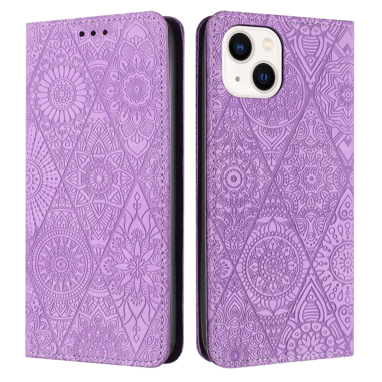 Ethnic Embossed Adsorption Leather Phone Case