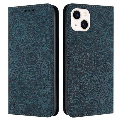 Ethnic Embossed Adsorption Leather Phone Case