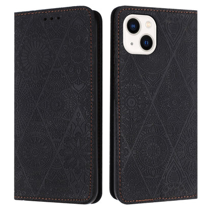 Ethnic Embossed Adsorption Leather Phone Case
