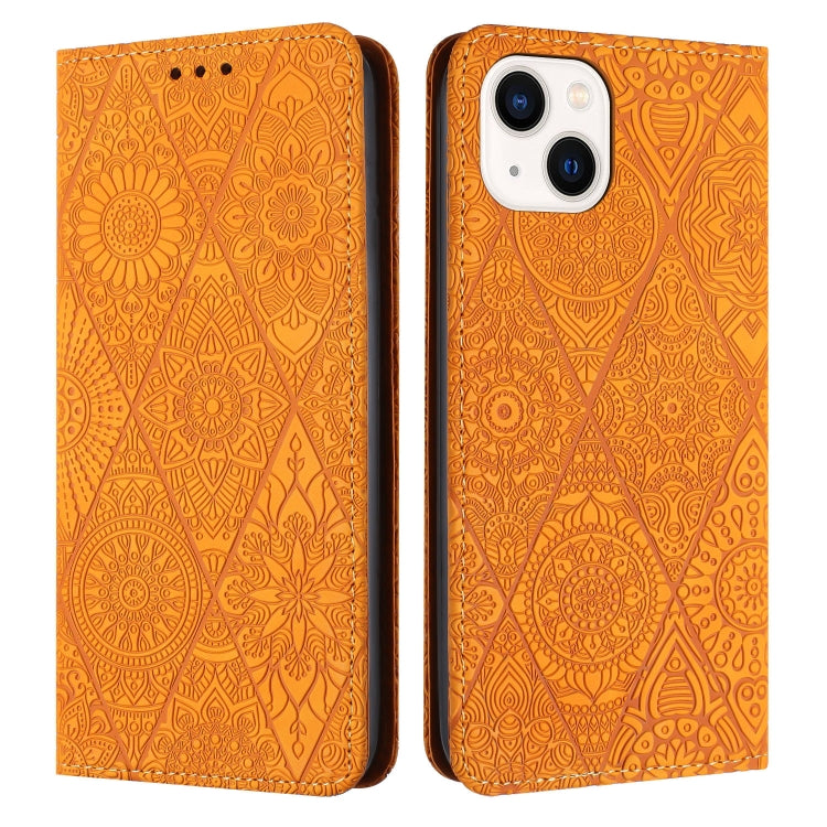 Ethnic Embossed Adsorption Leather Phone Case