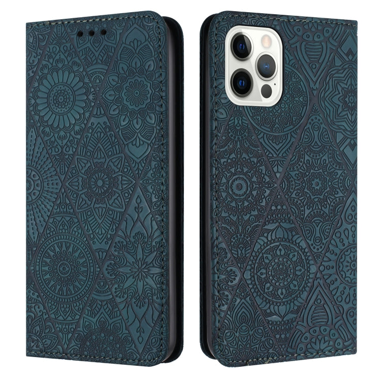 Ethnic Embossed Adsorption Leather Phone Case, For iPhone Air, For iPhone 16 Pro Max, For iPhone 16 Pro, For iPhone 16 Plus
