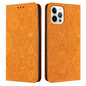 Ethnic Embossed Adsorption Leather Phone Case, For iPhone Air, For iPhone 16 Pro Max, For iPhone 16 Pro, For iPhone 16 Plus