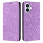Ethnic Embossed Adsorption Leather Phone Case, For iPhone Air, For iPhone 16 Pro Max, For iPhone 16 Pro, For iPhone 16 Plus