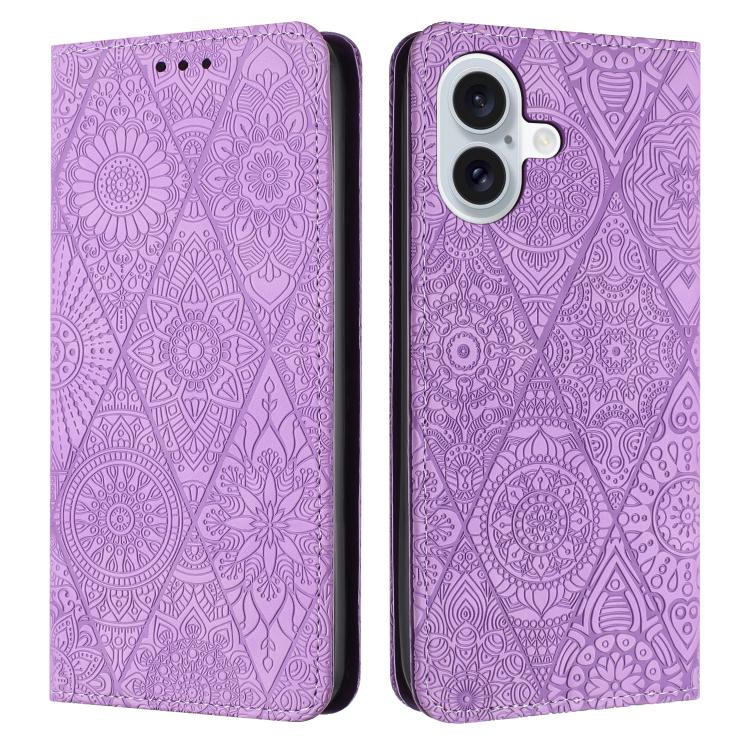 Ethnic Embossed Adsorption Leather Phone Case