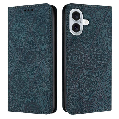 Ethnic Embossed Adsorption Leather Phone Case