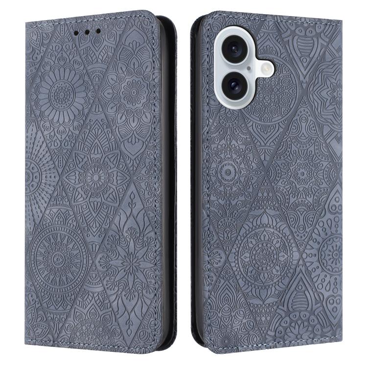 Ethnic Embossed Adsorption Leather Phone Case