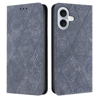 Ethnic Embossed Adsorption Leather Phone Case