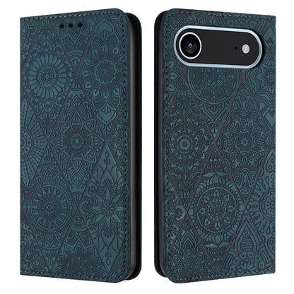 Ethnic Embossed Adsorption Leather Phone Case, For iPhone Air, For iPhone 16 Pro Max, For iPhone 16 Pro, For iPhone 16 Plus