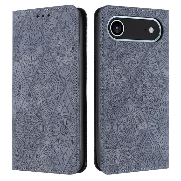 Ethnic Embossed Adsorption Leather Phone Case, For iPhone Air, For iPhone 16 Pro Max, For iPhone 16 Pro, For iPhone 16 Plus