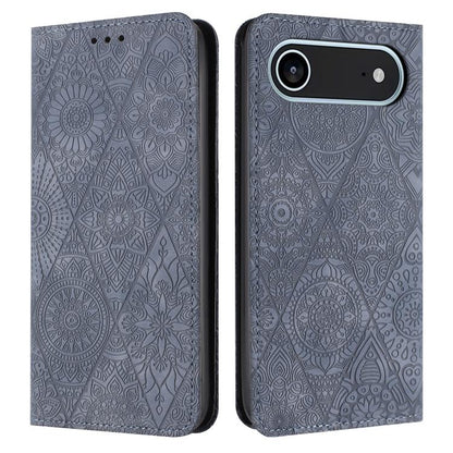 Ethnic Embossed Adsorption Leather Phone Case, For iPhone Air, For iPhone 16 Pro Max, For iPhone 16 Pro, For iPhone 16 Plus