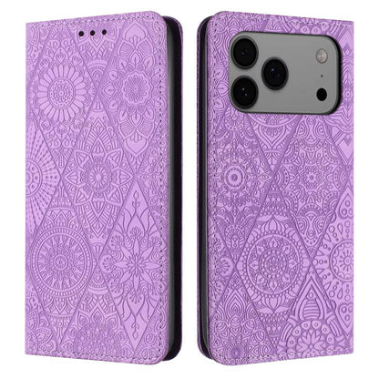Ethnic Embossed Adsorption Leather Phone Case