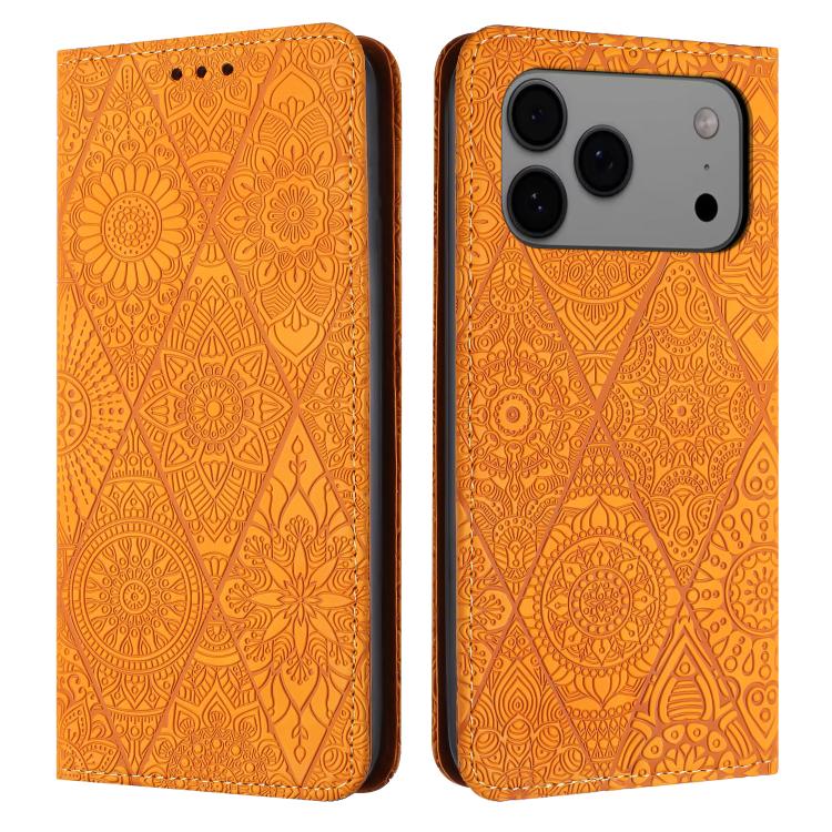 Ethnic Embossed Adsorption Leather Phone Case