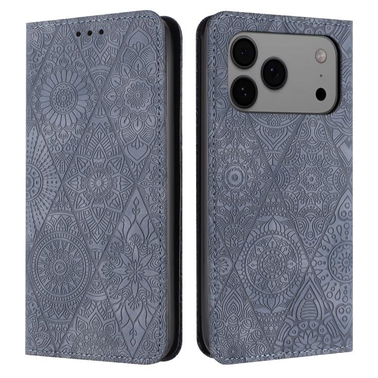 Ethnic Embossed Adsorption Leather Phone Case