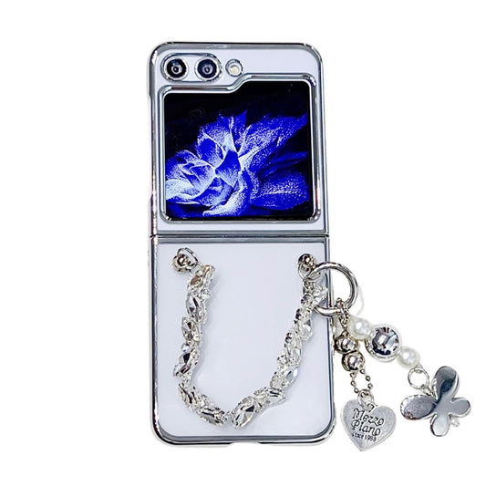 Plating PC Phone Case with Bracelet, For Samsung Galaxy Z Flip5