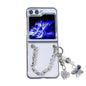Plating PC Phone Case with Bracelet, For Samsung Galaxy Z Flip5