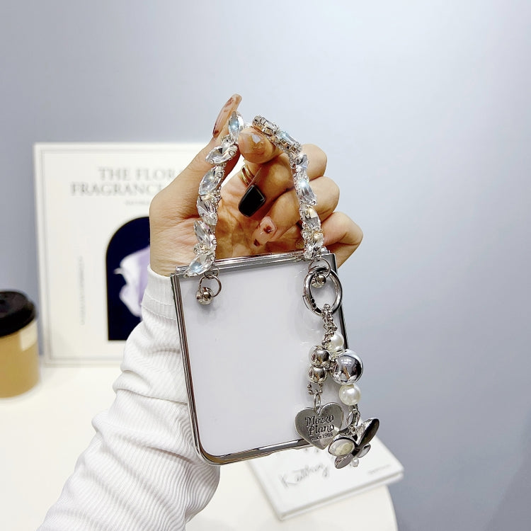 Plating PC Phone Case with Bracelet, For Samsung Galaxy Z Flip5