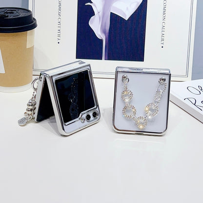 Plating PC Phone Case with Bracelet, For Samsung Galaxy Z Flip5