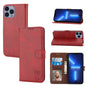 Embossed Happy Cat Pattern Flip Leather Phone Case, For iPhone Air, For iPhone 16 Pro Max, For iPhone 16 Pro, For iPhone 16