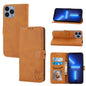 Embossed Happy Cat Pattern Flip Leather Phone Case, For iPhone Air, For iPhone 16 Pro Max, For iPhone 16 Pro, For iPhone 16