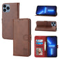 Embossed Happy Cat Pattern Flip Leather Phone Case, For iPhone Air, For iPhone 16 Pro Max, For iPhone 16 Pro, For iPhone 16