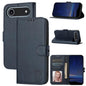 Embossed Happy Cat Pattern Flip Leather Phone Case, For iPhone Air, For iPhone 16 Pro Max, For iPhone 16 Pro, For iPhone 16