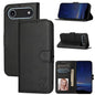 Embossed Happy Cat Pattern Flip Leather Phone Case, For iPhone Air, For iPhone 16 Pro Max, For iPhone 16 Pro, For iPhone 16