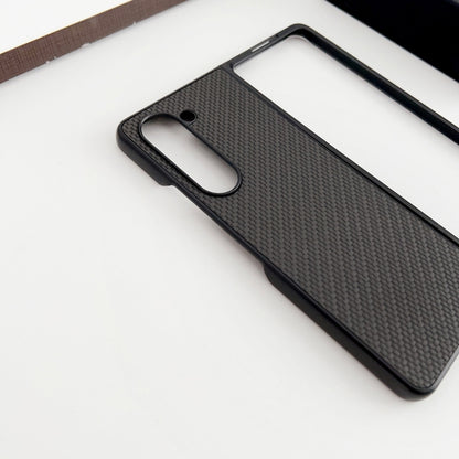 Braided Leather Texture PC Phone Case, For Samsung Galaxy Z Fold5, For Samsung Galaxy Z Flip5