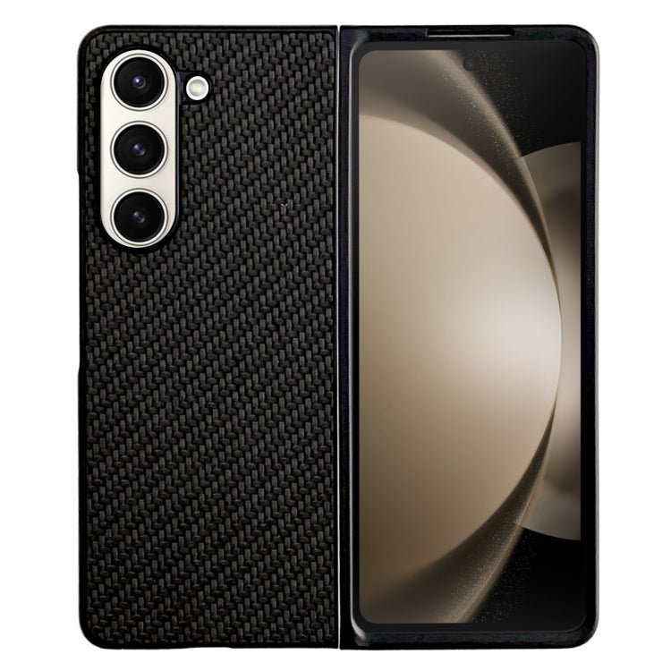 Braided Leather Texture PC Phone Case, For Samsung Galaxy Z Fold5, For Samsung Galaxy Z Flip5