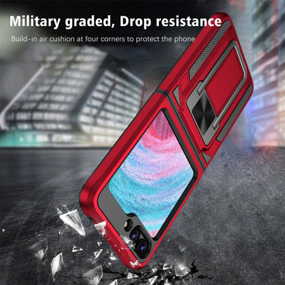 2 in 1 Holder Magnetic Armor Shockproof Phone Case, For Samsung Galaxy Z Flip5