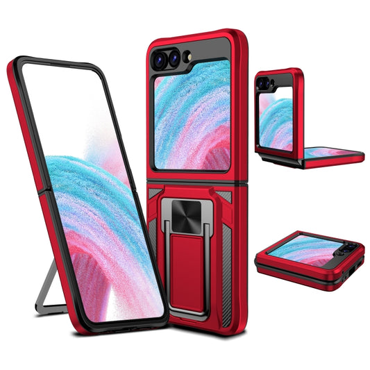 2 in 1 Holder Magnetic Armor Shockproof Phone Case, For Samsung Galaxy Z Flip5