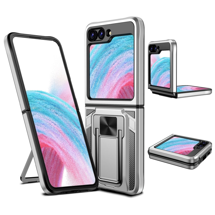 2 in 1 Holder Magnetic Armor Shockproof Phone Case, For Samsung Galaxy Z Flip5